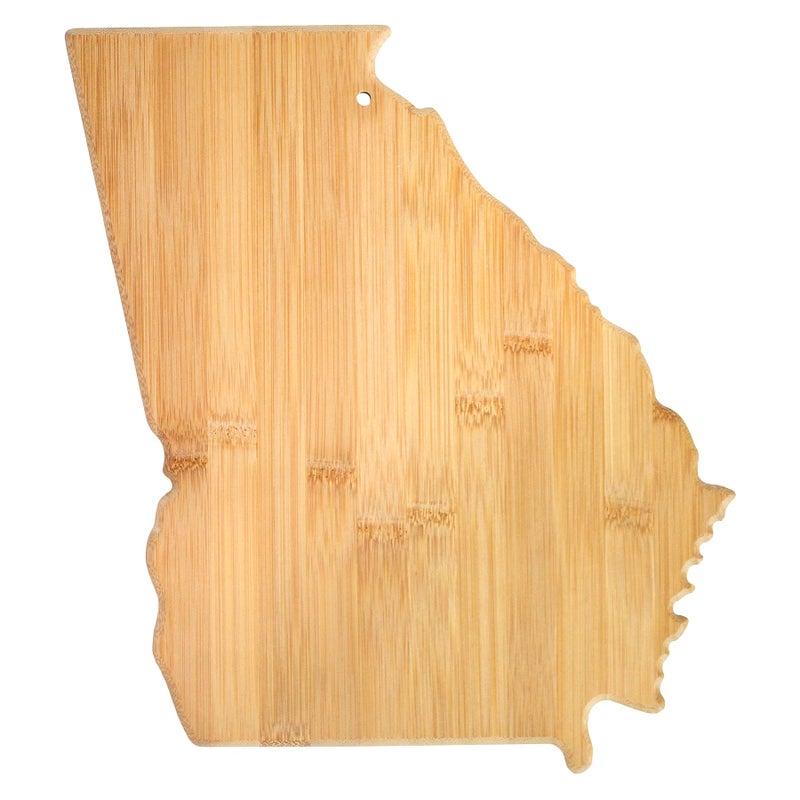 Totally Bamboo Georgia State Shaped Bamboo Serving and Cutting Board - Image 1